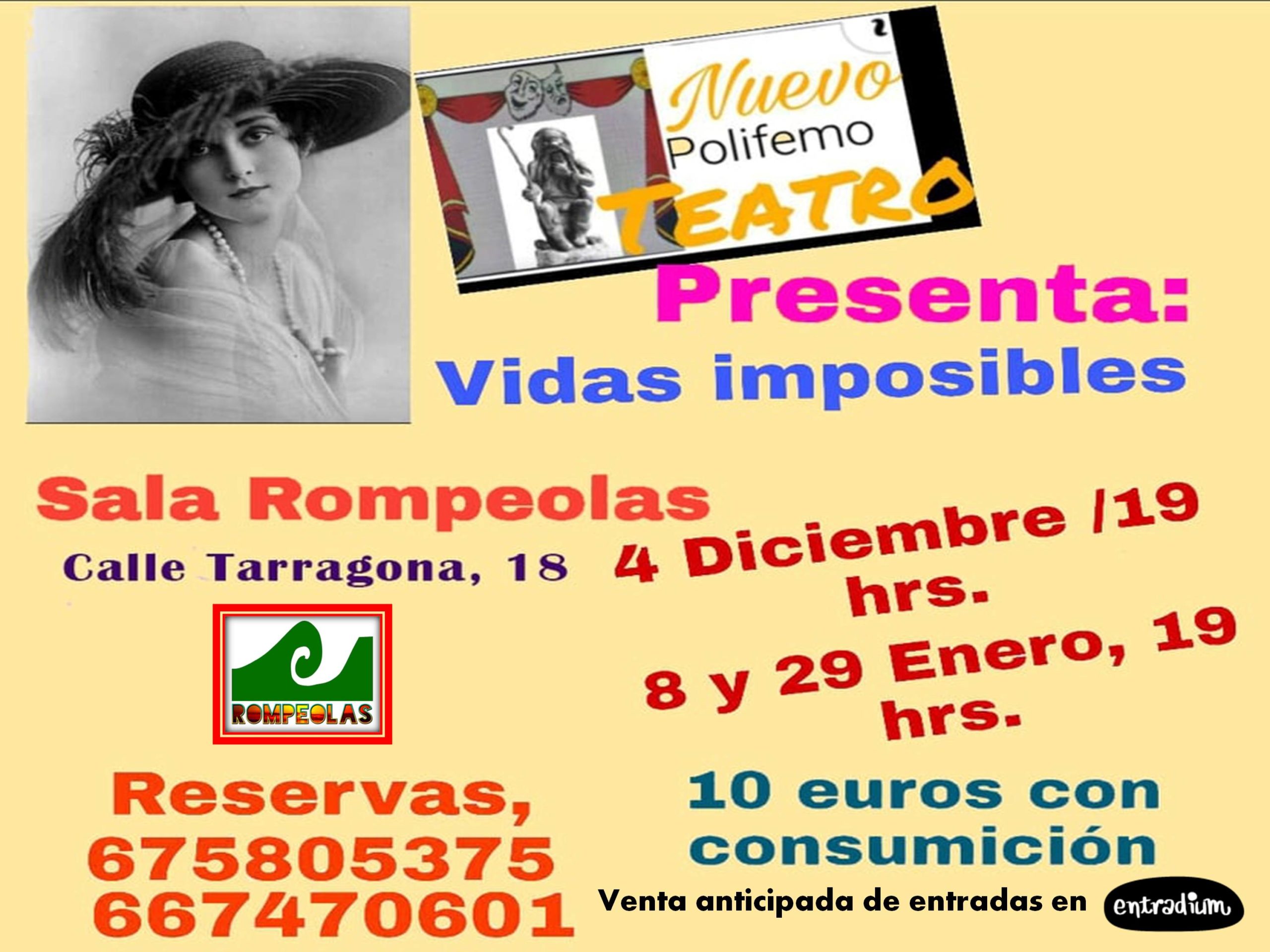 Teatro Nuevo Polifemo presenta: Vidas Imposibles @ Rompeolas Locales