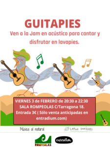 GUITAPIES: jam de guitarras @ Rompeolas Locales